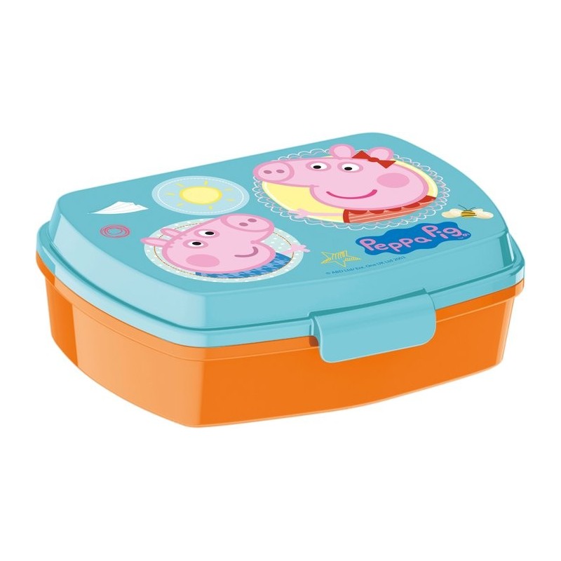 Portapranzo Contenitore Peppa Pig Porta Merenda 17x14x6 cm - Scuola e Tempo Libero
