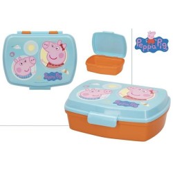 Portapranzo Contenitore Peppa Pig Porta Merenda 17x14x6 cm - Scuola e Tempo Libero