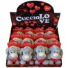 Pelouche Pupazzo Cucciolo Love cm 15 San Valentino Idea Regalo