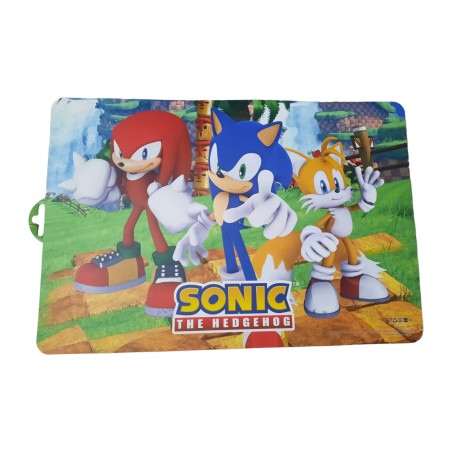 Tovaglietta Colazione-Pranzo all'Americana Sonic in plastica morbida antiscivolo ripiegabile lavabile CM.43x28