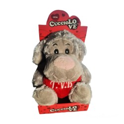 Pelouche Pupazzo Cucciolo Love cm 15 San Valentino Idea Regalo