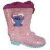 Stivaletti in Gomma Antiscivolo Lilo & Stitch Angel Rosa Disney - Stivali da Pioggia per Bambina, Numero 26