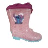 Stivaletti in Gomma Antiscivolo Lilo & Stitch Angel Rosa Disney - Stivali da Pioggia per Bambina, Numero 34