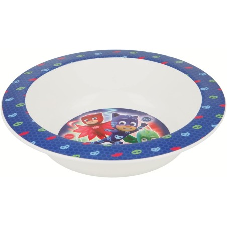 Ciotola Piatto Fondo Pjmasks in Plastica per Microonde diametro 15 cm Piatti Bambino