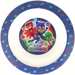 Ciotola Piatto Fondo Pjmasks in Plastica per Microonde diametro 15 cm Piatti Bambino