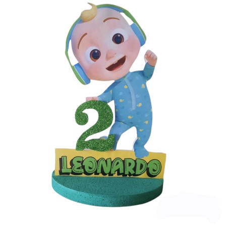 Centro Tavola 3D Cocomelon - Compleanno Personalizzato