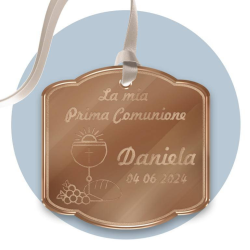 TAG IN PLEXIGLASS PER BOMBONIERE PRIMA COMUNIONE SEGNAPOSTO ETICHETTA PERSONALIZZABILE PER FESTE E CERIMONIE INVITI