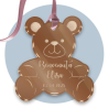 Tag in Plexiglass Orso 6x6 cm –Personalizzabili | Segnaposto Bomboniere Nascita, Battesimo, Feste e Cerimonie