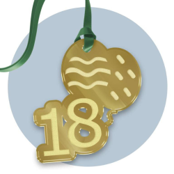 Tag in Plexiglass Personalizzato 18° Compleanno – Segnaposto Bomboniera Festa Elegante 6cm – Vari Colori