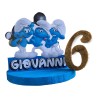 Centro Tavola 3D Puffi - Compleanno Personalizzato