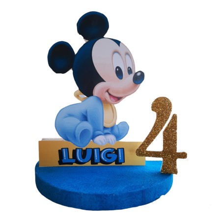 Centro Tavola 3D Topolino Baby - Compleanno Personalizzato