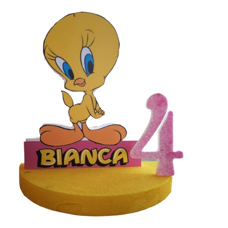 Centro Tavola 3D Tweety - Compleanno Personalizzato
