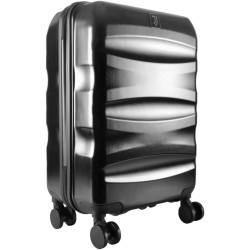 Trolley Juventus Valigia da Viaggio Cabina 55 cm in ABS - Bagaglio a Mano Unisex Adulto Ufficiale Nero
