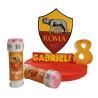 Sagoma Roma Calcio in Polistirolo 3D Personalizzata con Nome e Numero – Centro Tavola Compleanno Tema Calcio