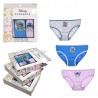 Lilo & Stitch Slip Bambini 5-6 Anni – Box 3pz in Cotone | Intimo Disney Comodo e Traspirante