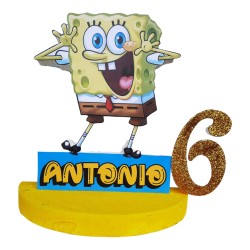 Centro Tavola 3D SpongeBob - Compleanno Personalizzato