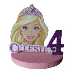 Centro Tavola 3D Barbie - Compleanno Personalizzato