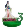Centro Tavola 3D Principessa Mulan - Compleanno Personalizzato