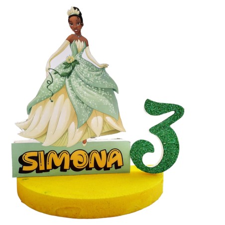 Centro Tavola 3D Principessa Tiana - Compleanno Personalizzato