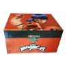 Disney Miraculous Ladybug – Carillon Portagioie Musicale con Specchio | Scatola Portagioie per Bambine 15x15x9 cm
