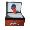 Disney Miraculous Ladybug – Carillon Portagioie Musicale con Specchio | Scatola Portagioie per Bambine 15x15x9 cm