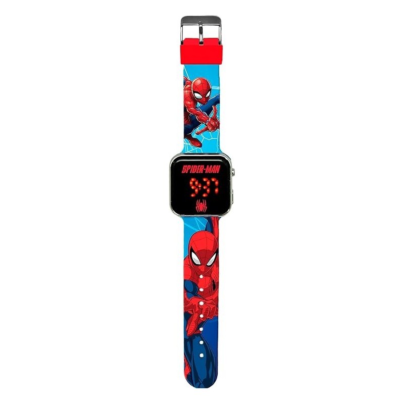 Orologio a LED Spiderman Marvel - Idea Regalo per Bambini e Fan di Uomo Ragno