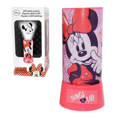 Lampada LED Minnie Mouse Disney 20cm | Proiettore Luce Notturna Senza Fili Bambini | Idea Regalo Camera