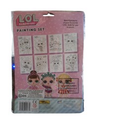 L.O.L SURPRISE! SET PER DIPINGERE CON PITTURA COLORI AD ACQUA SCUOLA E TEMPO LIBERO BAMBINA