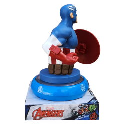 Lampada 3D Capitan America Marvel Avengers LED da Comodino con Batterie Incluse – Idea Regalo Bambini