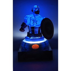 Lampada 3D Capitan America Marvel Avengers LED da Comodino con Batterie Incluse – Idea Regalo Bambini