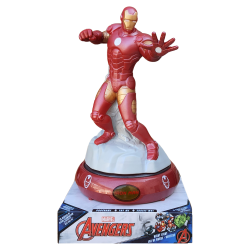 Lampada 3D Iron Man Marvel Avengers LED da Tavolo Comodino Bambini Regalo Super Eroe Luce Notturna