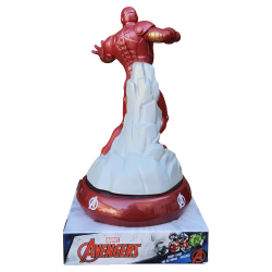 Lampada 3D Iron Man Marvel Avengers LED da Tavolo Comodino Bambini Regalo Super Eroe Luce Notturna
