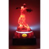 Lampada 3D Iron Man Marvel Avengers LED da Tavolo Comodino Bambini Regalo Super Eroe Luce Notturna