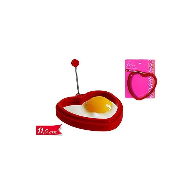 Forma di Cuore in silicone Stampo per cucinare uovo fritto per frittura romantica idea regalo San Valentino