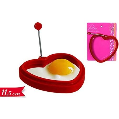 Forma di Cuore in silicone Stampo per cucinare uovo fritto per frittura romantica idea regalo San Valentino