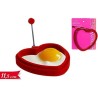 Forma di Cuore in silicone Stampo per cucinare uovo fritto per frittura romantica idea regalo San Valentino