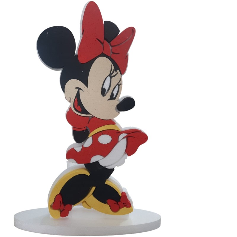 Sagoma Minnie Disney in Polistirolo Personalizzata con Nome e Età: Un Dettaglio Unico per una Festa Indimenticabile!"
