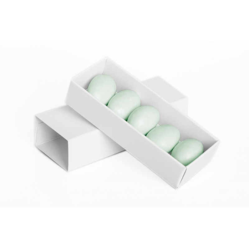 Scatolina Fiammifero per Confetti Bianco 9x3x2cm Conf. 20pz Nascita Battesimo Matrimonio Promessa Laurea