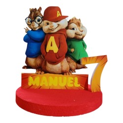 Centro Tavola 3D Alvin - Compleanno Personalizzato