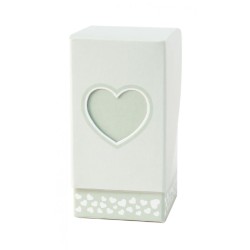 Scatoline Porta Confetti Cuore Verde 4x4x8.5 cm – Scatole Fai da Te per Bomboniere, Matrimonio, Battesimo, Promessa20 Pezzi