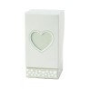 Scatoline Porta Confetti Cuore Verde 4x4x8.5 cm – Scatole Fai da Te per Bomboniere, Matrimonio, Battesimo, Promessa20 Pezzi