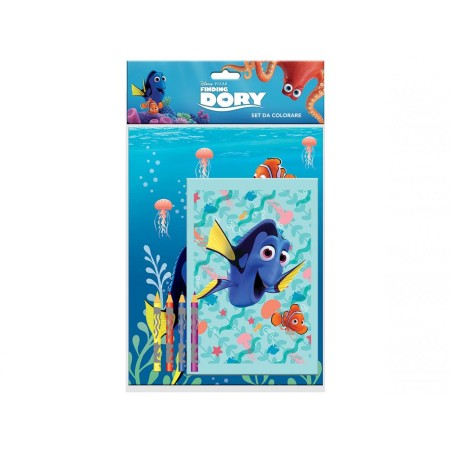 Set da Colorare Disney Alla Ricerca di Dory 34x21 cm Idea Regalo Bambini Regalini Festa