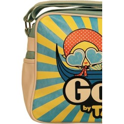 Borsa Modello Postina Gondola Azzurra/Gialla Gola - Stile per Scuola e Tempo Libero!