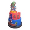 Torta Scenografica Personalizzabile Avengers Marvel in Polistirolo – Decorazione Compleanno Bambini Supereroi, Effetto 3D