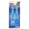 Posate Sonic the Hedgehog di Plastica BPA Free - Set Forchetta e Cucchiaio per Scuola e Tempo Libero