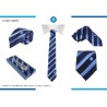 Cravatta SSC NAPOLI fantasia Azzurra Blu con scatola Regalo 7 x148cm idea Regalo