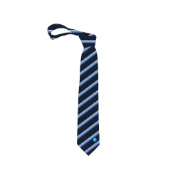 Cravatta SSC NAPOLI fantasia Azzurra Blu con scatola Regalo 7 x148cm idea Regalo