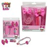 Set Accessori per capelli fermagli elastici + Collana Lol Surprise Idea Regalo Bambina
