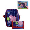 Set Avventura George Pig: Borsa a Tracolla (22cm) + Portafoglio Coordinato con Zip | Kit Accessori Bambino Originale