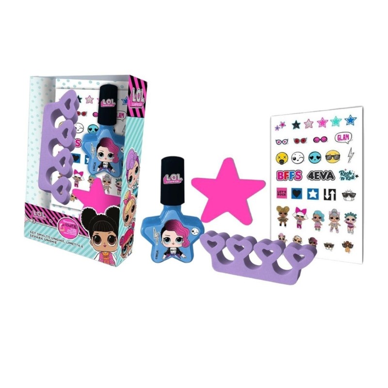Set Smalto Unghie + Accessori Lol Surprise: Divertimento e Stile per Bambine!"